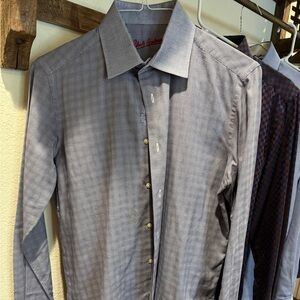 Robert Graham Blue Casual Button Down Shirt